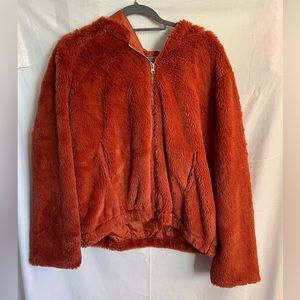 Orange Fluff Jacket